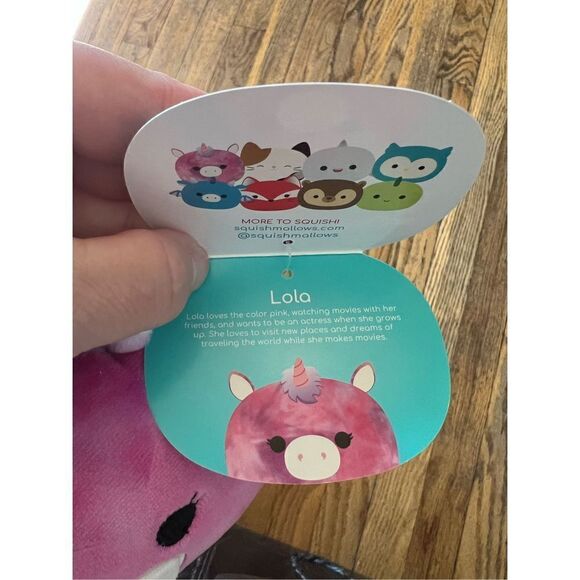 Squishmallows Stackable Lola Tie Dye Unicorn 4” Plush - Picture 7 of 7